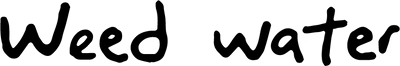 Weed Water brand logo