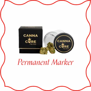 Black package of Canna Cure's flower.