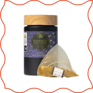 Infused Tea container and sachet.