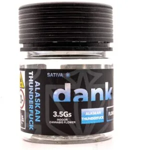 3.5G jar of flower from Dank by Definition.