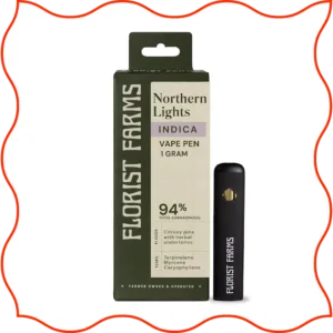 Package of Northern Lights vape pen by Florist Farms.