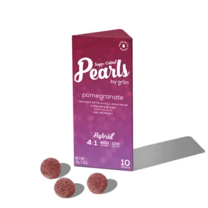 Purple package of Grön pomegranate rosin pearls. 