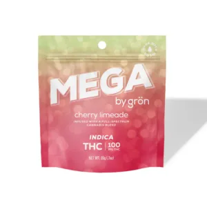 Package of Grön MEGA rosin pearl gummies.