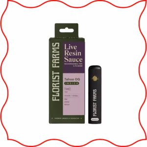 Package of Florist Farms Live resin vape.