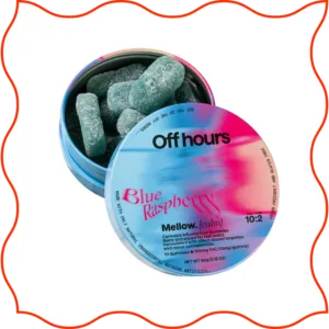 Off hours blue raspberry tin.
