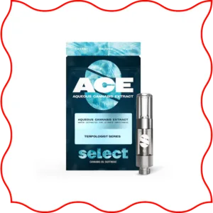 ACE (aqueous cannabis extract) vape cartridge from Select brand.