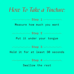 "How to Take a Tincture"