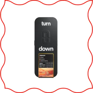 Black package of the live resin vape from Turn.