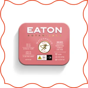 Eaton Botanicals gal pal watermelon tin.
